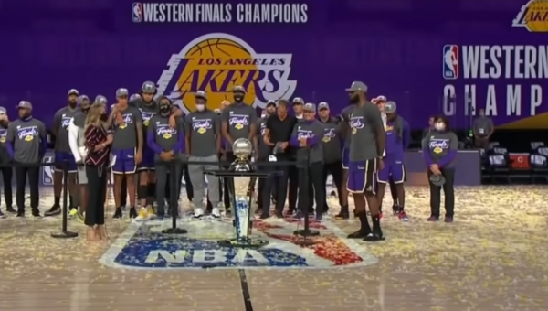 Vakarų konferencijos čempionais tapo „Lakers“ krepšininkai (Gražiausi mačo epizodai)