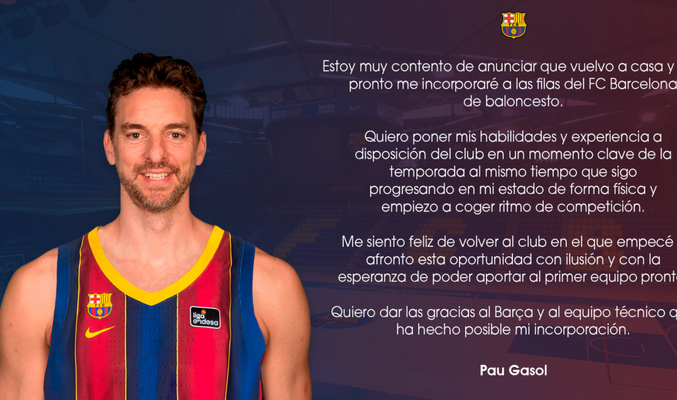 Oficialu: Šaro „Barcelona“ sudrebino Europos krepšinį - P. Gasolis grįžta į ekipą
