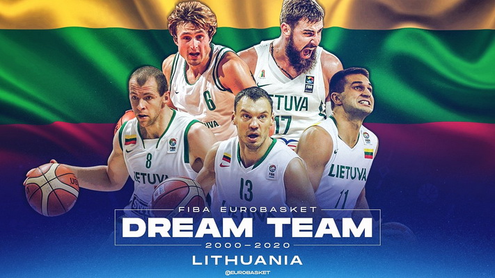 Fanai išrinko simbolinį šio amžiaus Lietuvos krepšinio rinktinės penketuką