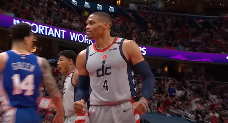 Įspūdingas R. Westbrooko dėjimas – gražiausias NBA nakties momentas (VIDEO)
