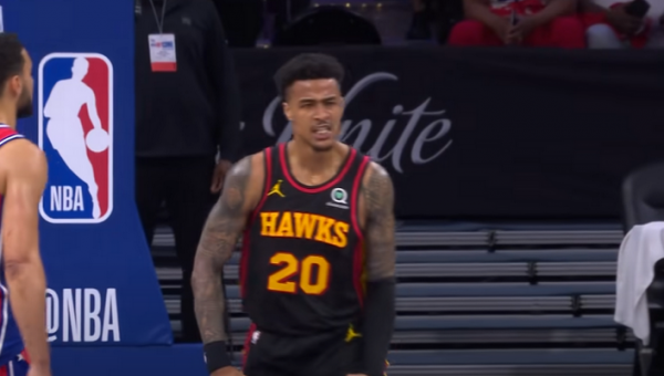 Įspūdingas „Hawks“ puolėjo dėjimas – gražiausias NBA nakties momentas (VIDEO)