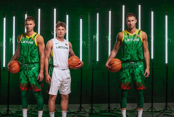 „Nike“ pristatė naują Lietuvos vyrų krepšinio olimpinės rinktinės aprangą (FOTO)