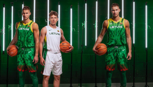 „Nike“ pristatė naują Lietuvos vyrų krepšinio olimpinės rinktinės aprangą (FOTO)