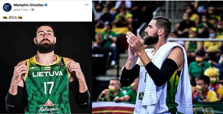 „Grizzlies“ lietuviškai pasveikino J. Valančiūną su pergale prieš Venesuelos krepšininkus