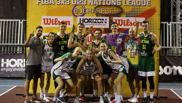 FIBA 3x3 Tautų lygos etape – Lietuvos jaunimo rinktinių dominavimas
