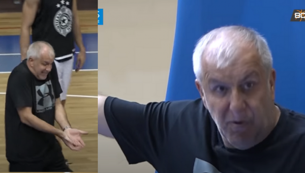 Pamatykite: „Partizan“ trenerio Ž. Obradovičiaus emocinga treniruotė (VIDEO)