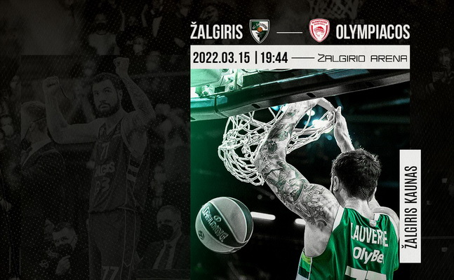 Eurolyga: „Žalgiris“ – „Olympiacos“ (Tiesiogiai)