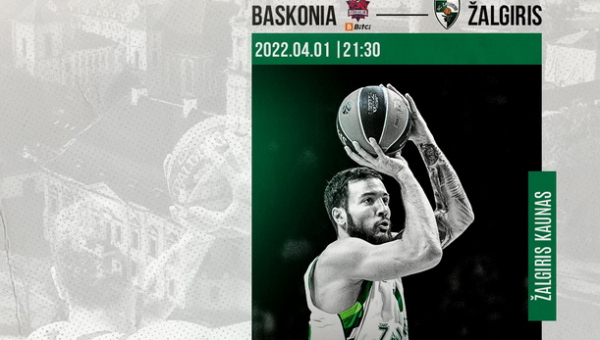 Eurolyga: „Baskonia“ – „Žalgiris“ (Tiesiogiai)