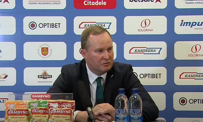 K. Maksvytis: „Negalime laimėti rungtynių su pusantro žaidėjo“ (VIDEO)