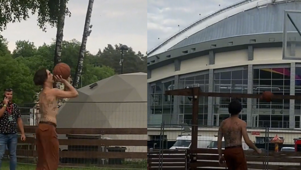 „Måneskin“ Lietuvoje išbandė jėgas krepšinio aikštelėje