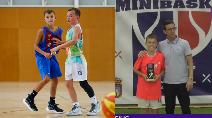 12-metis V. Jasikevičiaus sūnus siaučia krepšinio aikštelėje: įspūdingi perdavimai ir metimai