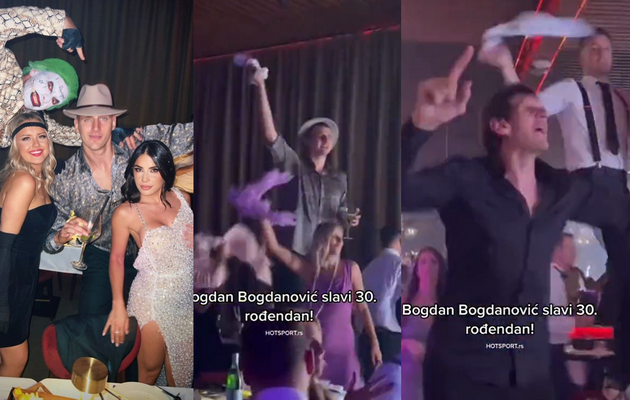 Rinktinė palauks: serbų žvaigždės linksminosi B. Bogdanovičiaus gimtadienyje