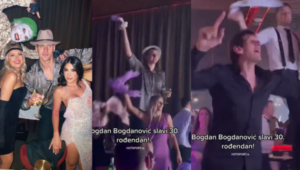 Rinktinė palauks: serbų žvaigždės linksminosi B. Bogdanovičiaus gimtadienyje