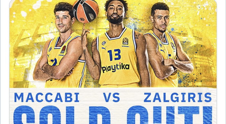 „Maccabi“ pardavė visus bilietus į rungtynes su „Žalgiriu“