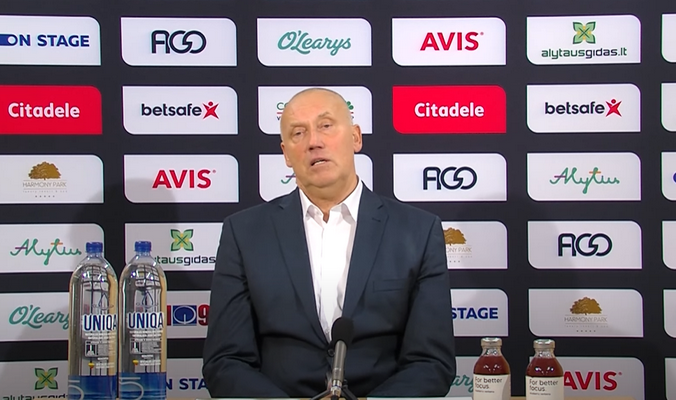 R. Kurtinaitis: „Tai pirmos šio sezono rungtynės, kurias sužaidėme solidžiai“ (VIDEO)
