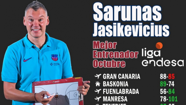 Įvertinimas Ispanijoje: Šaras geriausias spalio mėnesio ACB treneris