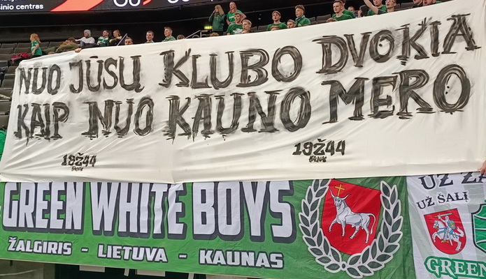 „Green White Boys“ žinutė „Wolves“ ekipai: „Nuo jūsų klubo dvokia kaip nuo Kauno mero“