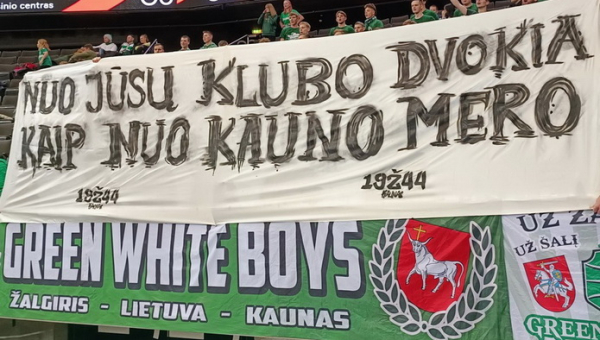 „Green White Boys“ žinutė „Wolves“ ekipai: „Nuo jūsų klubo dvokia kaip nuo Kauno mero“
