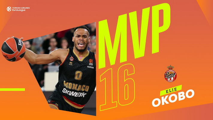 „Žalgirį“ skriaudęs E. Okobo tapo Eurolygos savaitės MVP (VIDEO)