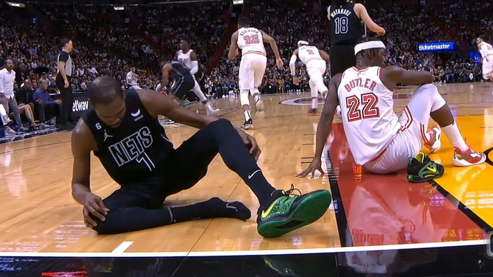 NBA: K. Duranto trauma Majamyje ir J. Clarksono smūgis varžovui į galvą (VIDEO)