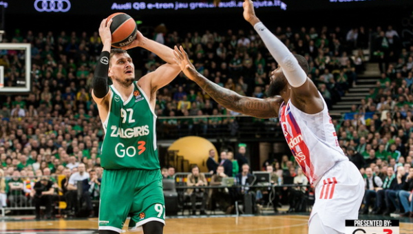 „Žalgiris“ po atkaklios kovos pranoko „Crvena Zvezda“ krepšininkus