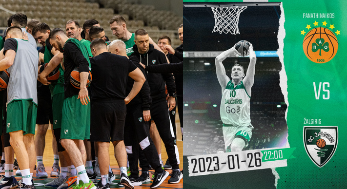 Eurolyga: „Panathinaikos“ - „Žalgiris“ (Tiesiogiai)