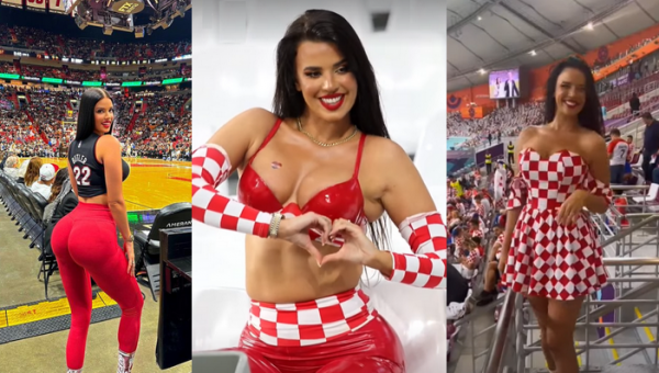„Seksualiausia futbolo fanė“ kaitino aistras NBA rungtynėse (FOTO)