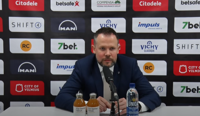 G. Žibėnas: „Norisi, kad žaidėjų ambicijos būtų kitokio lygio, šiandien jos netenkino“ (VIDEO)