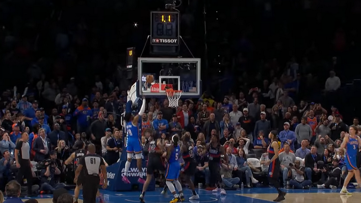 Gražiausias NBA nakties epizodas - „Thunder“ pergalingi taškai į „Pistons“ krepšį (VIDEO)