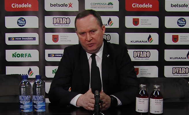 K. Maksvytis: „Prašėme žaidėjų didesnio susikaupimo“ (VIDEO)