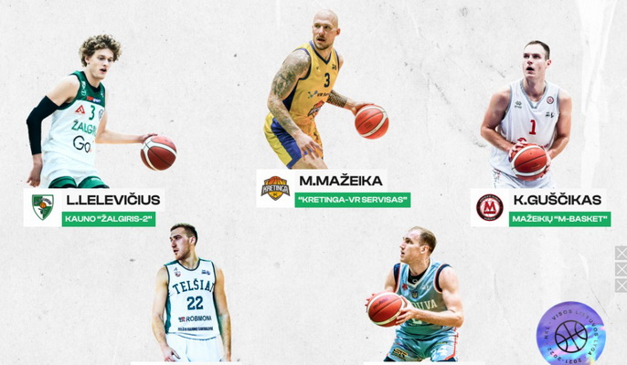 NKL sezono laureatai: MVP – A. Pukelis, geriausias jaunasis žaidėjas – L. Lelevičius