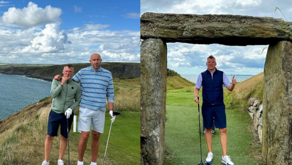 Š. Jasikevičiaus vėl pasidalino akimirkomis iš golfo aikštyno Airijoje (FOTO)