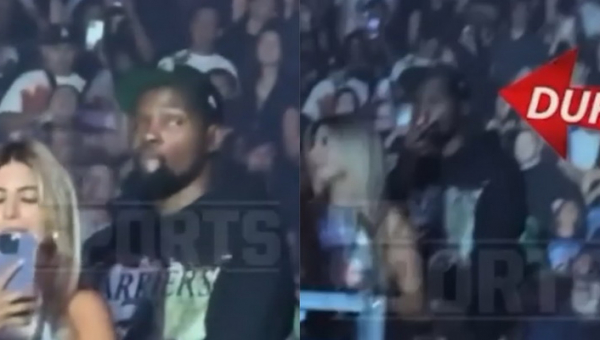 K. Durantas per Drake'o koncertą nusprendė užtraukti dūmą (VIDEO)
