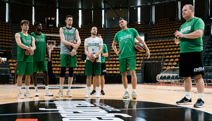 „Žalgirio“ treniruotės akimirkos prieš rungtynes su „Virtus“ (FOTO)