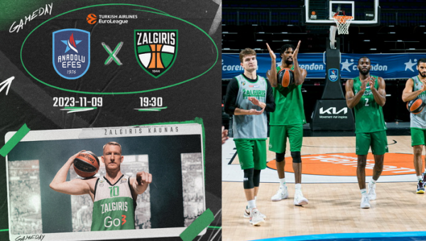 Eurolygos rungtynės Stambule: „Anadolu Efes“ – „Žalgiris“ (Tiesiogiai)