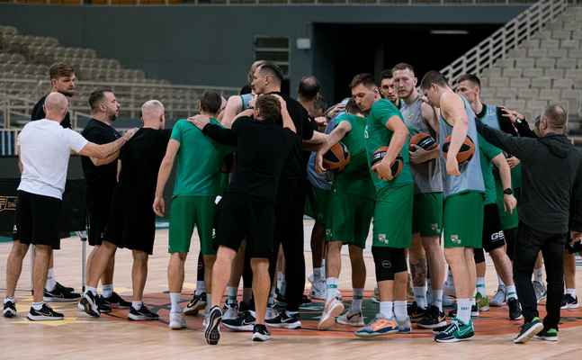 Pamatykite: „Žalgirio“ ekipos treniruotė prieš rungtynes su „Panathinaikos“ (VIDEO)