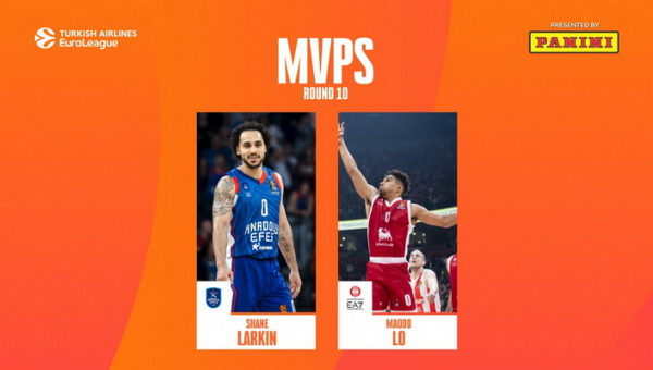 Eurolygos savaitės MVP titulas - Sh. Larkinui ir M. Lo (VIDEO)