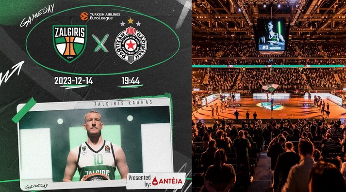 Eurolygos rungtynės Kaune: „Žalgiris“ – „Partizan“ (Tiesiogiai)