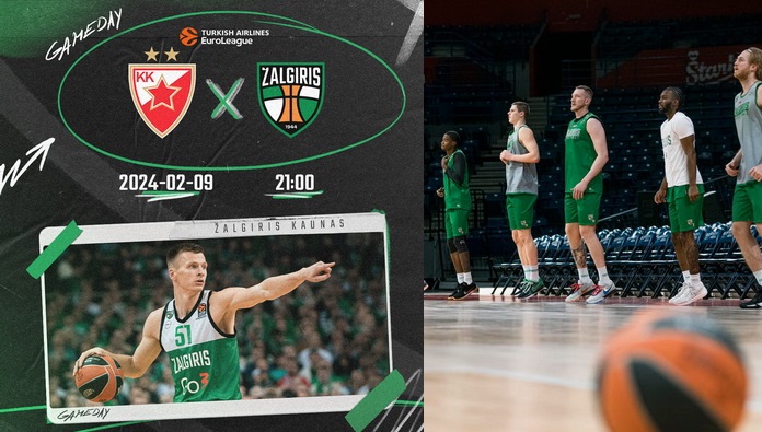 Eurolygos rungtynės Belgrade: „Crvena zvezda“ - „Žalgiris“ (Tiesiogiai)