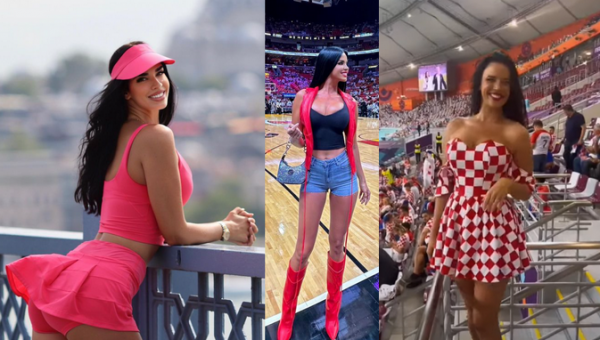 „Seksualiausia futbolo fanė“ apsilankė NBA rungtynėse (FOTO)