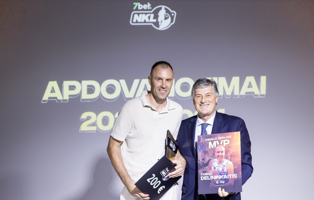 Išdalinti NKL apdovanojimai: finalo MVP – Delininkaitis, reguliariojo sezono – Kazakauskas