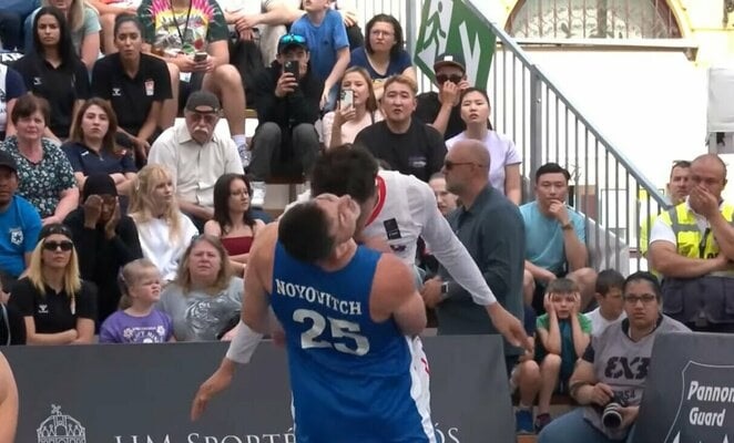 3x3: Mongolo smūgis galva ir pergalingi metimai paskutinėmis sekundėmis (VIDEO)