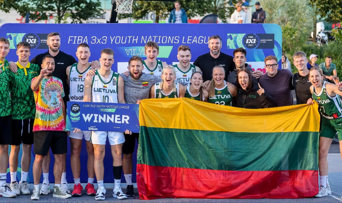 3x3 Tautų lygos etape – abiejų Lietuvos rinktinių triumfas