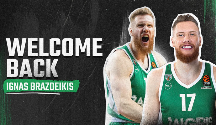 Oficialu: I. Brazdeikis vėl vilkės „Žalgirio“ marškinėlius