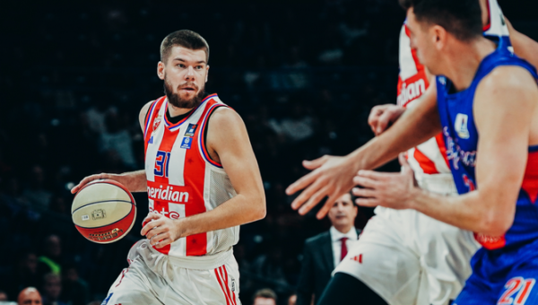 R. Giedraitis kukliai prisidėjo prie triuškinančios „Crvena Zvezda“ pergalės