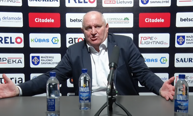 V. Šeškus: „Reikia atsiprašyti sirgalių“ (VIDEO)