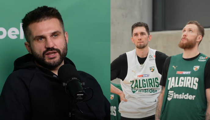 L. Kleiza prognozuoja „Žalgirio“ pergalę prieš „Virtus“