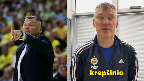 Š. Jasikevičius kviečia lietuvius „Žalgirio“ arenoje palaikyti „Fenerbahče“ ekipos