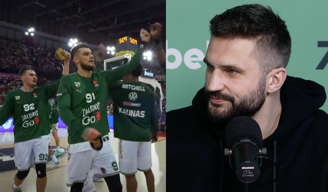 L. Kleiza spėja, kad „Žalgiris“ nugalės „Baskonia“