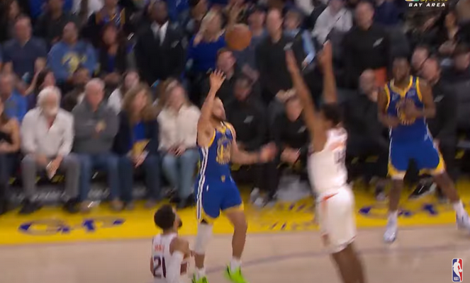 Gražiausias NBA nakties epizodas - efektingas S. Curry metimas (VIDEO)